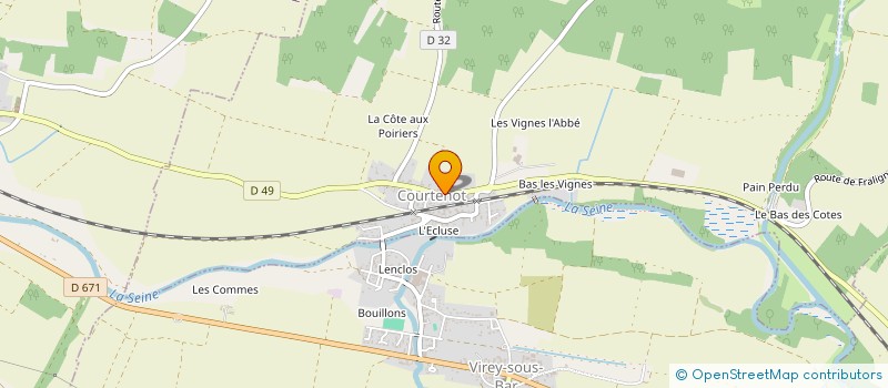 localisation de l'entreprise LAN CARBEL à MERREY SUR ARCE