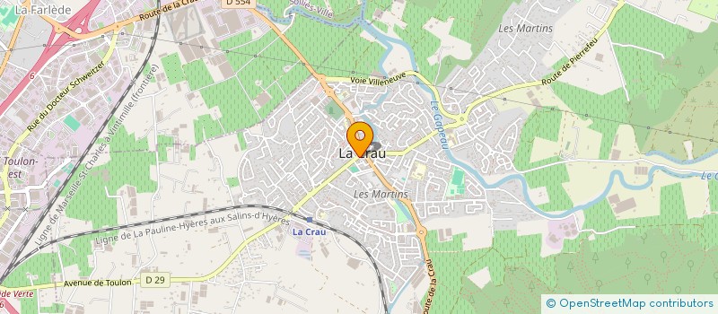 localisation de l'entreprise LAN-CASTELAIN à LA CRAU
