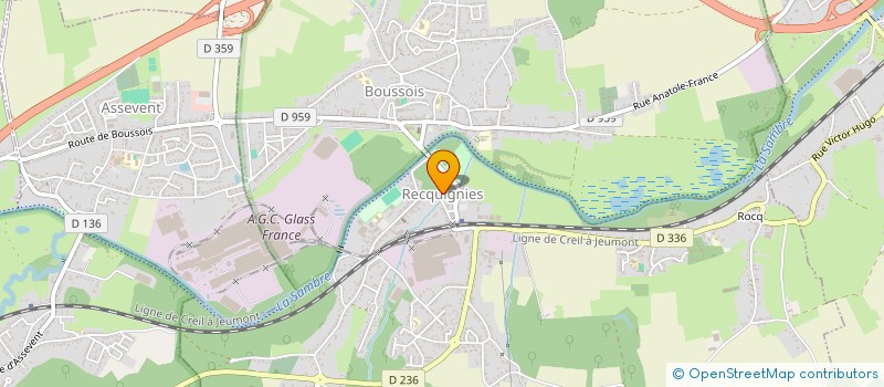 localisation de l'entreprise LAN EXPERIENCE à RECQUIGNIES