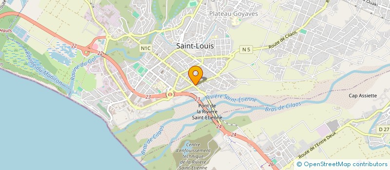 localisation de l'entreprise LAN II  SAINT-LOUIS