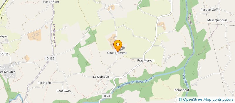 localisation de l'entreprise LAN KELIG  LE VIEUX-MARCHE