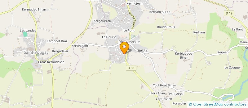 localisation de l'entreprise LAN VOL  PLOUZEVEDE