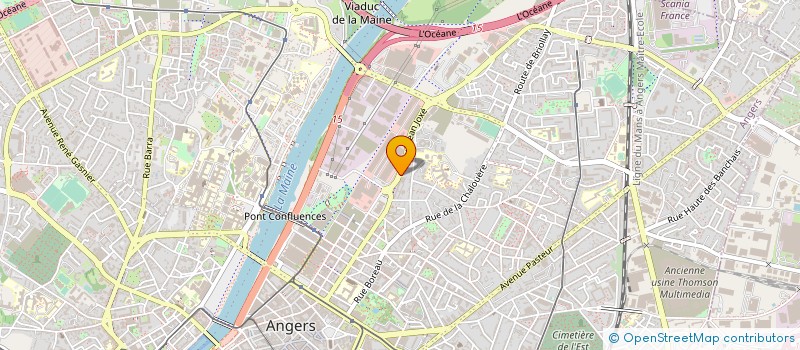 localisation de l'entreprise LAN WEST TRANSPORTS à ANGERS