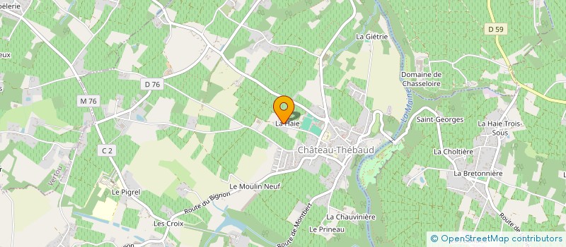 localisation de l'entreprise LAN2NET SARL à CHATEAU-THEBAUD