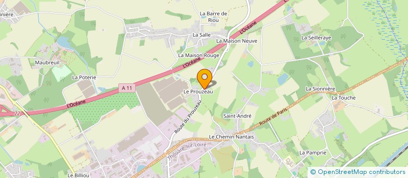 localisation de l'entreprise LANA à CARQUEFOU