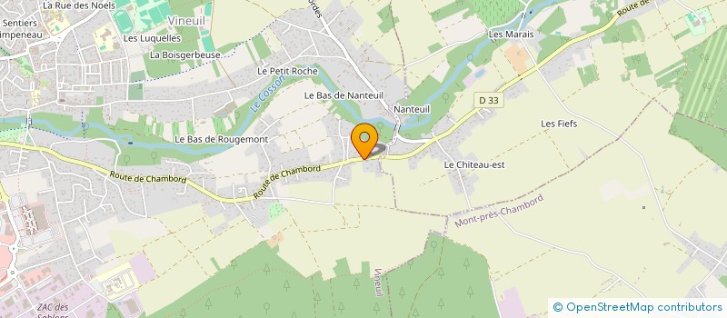 localisation de l'entreprise LANA à VINEUIL