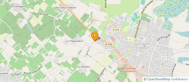 localisation de l'entreprise LANA à SAINT-PIERRE-D'OLERON