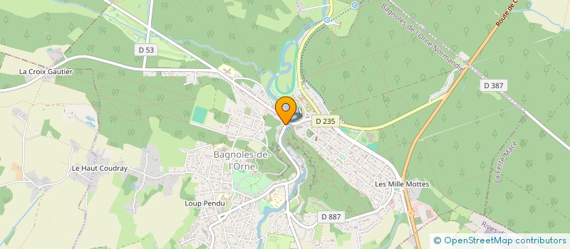 localisation de l'entreprise LANA PIZZA à BAGNOLES-DE-L'ORNE-NORMANDIE