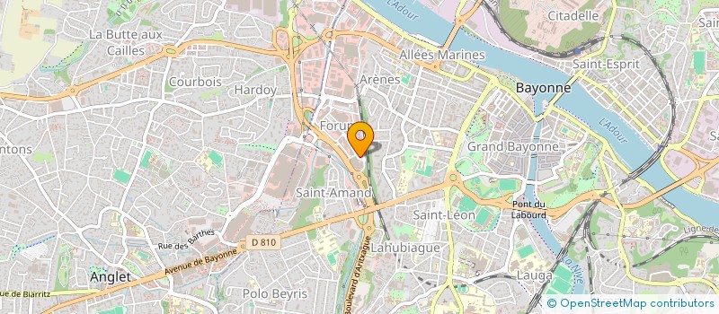 localisation de l'entreprise LANAK CONSTRUCTION à BAYONNE