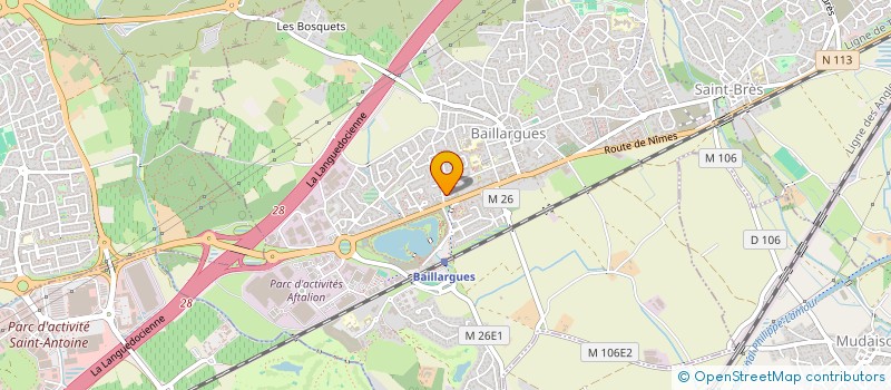 localisation de l'entreprise LANALEA  BAILLARGUES