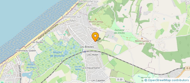 localisation de l'entreprise LANALU à BLONVILLE-SUR-MER