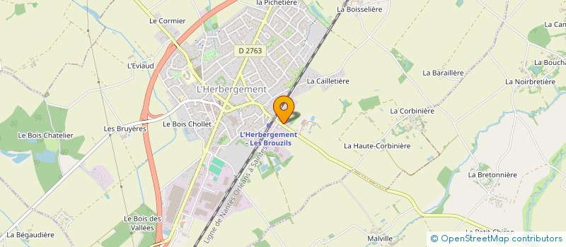 localisation de l'entreprise LANAS  L'HERBERGEMENT