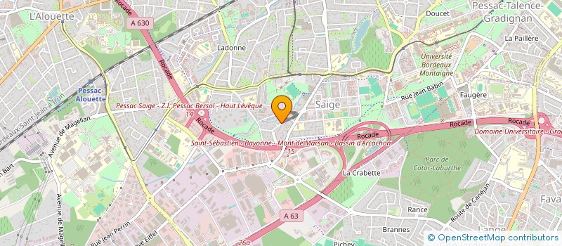 localisation de l'entreprise LANBEVECLA  PESSAC