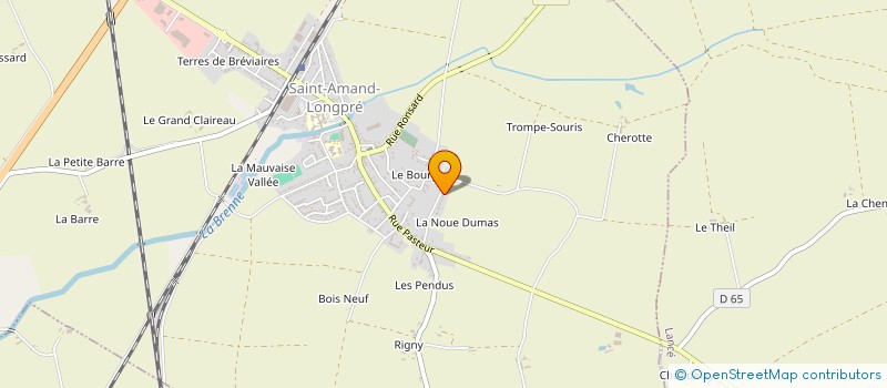 localisation de l'entreprise LANC'ENERGIE  SAINT-AMAND-LONGPRE