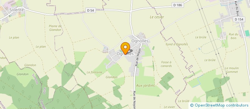 localisation de l'entreprise LANCE INCENDIE à OGNOLLES