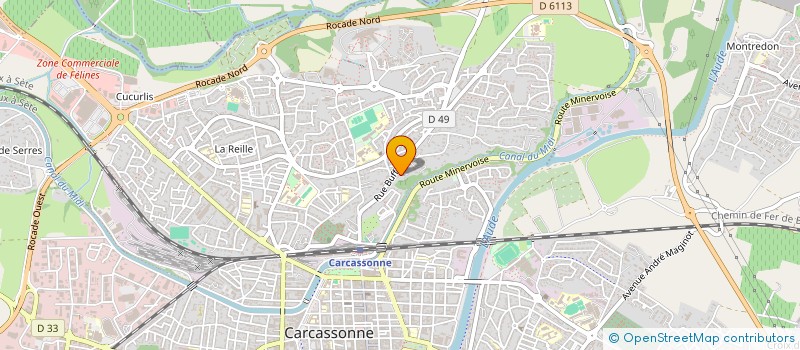 localisation de l'entreprise LANCEA à CARCASSONNE