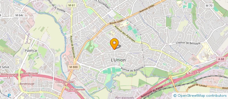 localisation de l'entreprise LANCELLE à L'UNION
