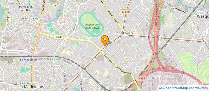 localisation de l'entreprise LANCELOOT à MARCQ-EN-BARŒUL