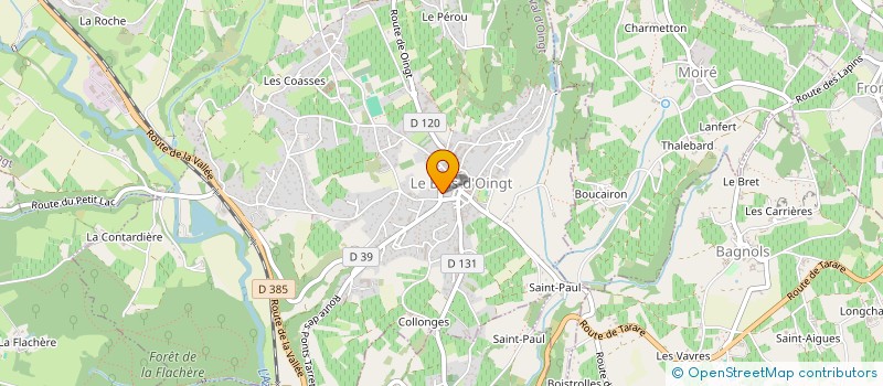 localisation de l'entreprise LANCELOT  VAL D'OINGT