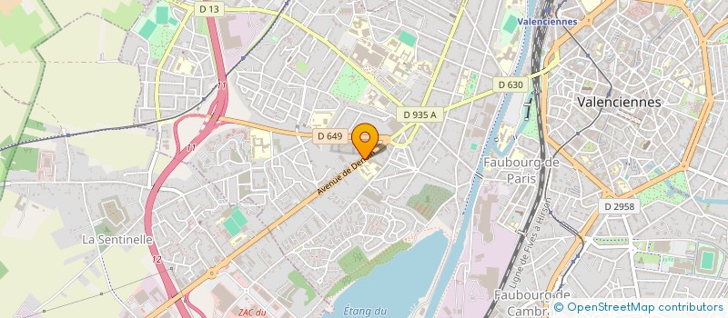 localisation de l'entreprise LANCELOT IMMO  VALENCIENNES