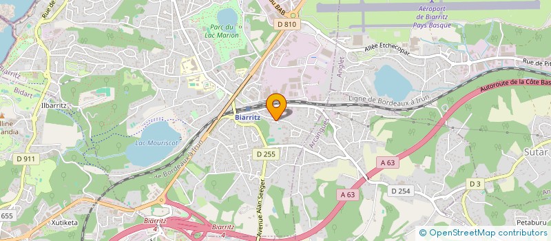 localisation de l'entreprise LANCEURS D'ESPOIR EDUCATION INFORMATION ENVIRONNEMENT à BIARRITZ