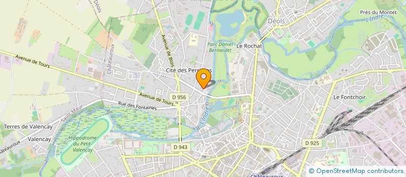 localisation de l'entreprise LANCHAIS MAURICE ET FILS à CHATEAUROUX