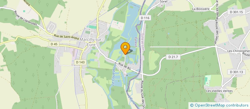 localisation de l'entreprise LANCHON PERE ET FILS  MARCILLY-SUR-EURE