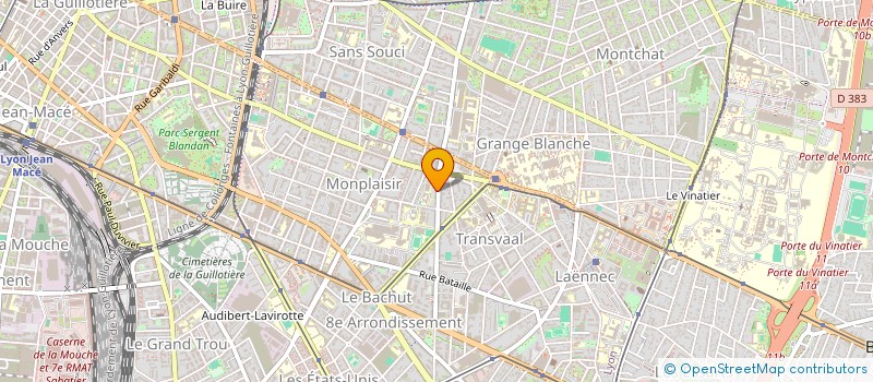 localisation de l'entreprise LANCON  LYON