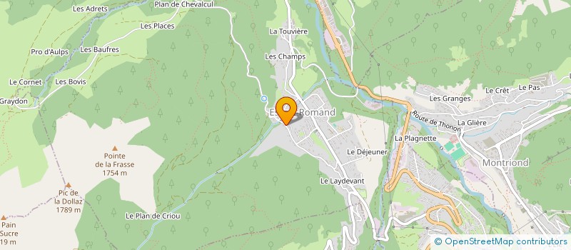 localisation de l'entreprise LANCON GERARD ET FILS à ESSERT-ROMAND
