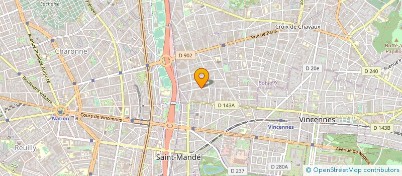 localisation de l'entreprise LANCRY DECO à MONTREUIL