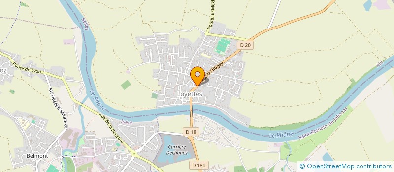 localisation de l'entreprise LAND  LOYETTES