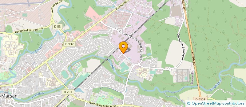 localisation de l'entreprise LAND'ALU  MONT-DE-MARSAN