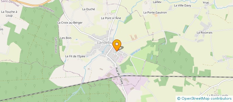 localisation de l'entreprise LAND'ANIME  LANDEBIA