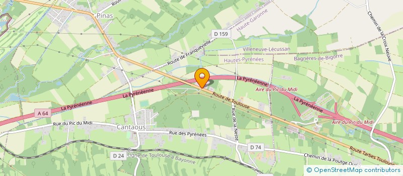 localisation de l'entreprise LAND'AUTO 65  CANTAOUS