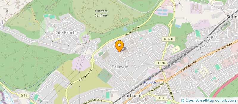 localisation de l'entreprise LAND CON à FORBACH