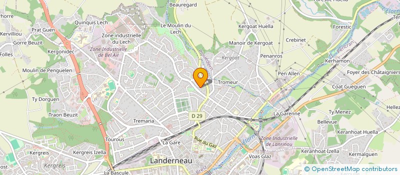 localisation de l'entreprise LAND ECO TRAIL à LANDERNEAU