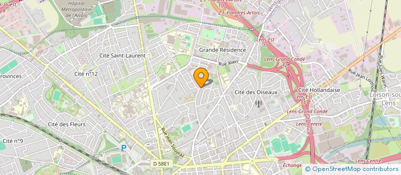 localisation de l'entreprise LAND IMMO  LENS