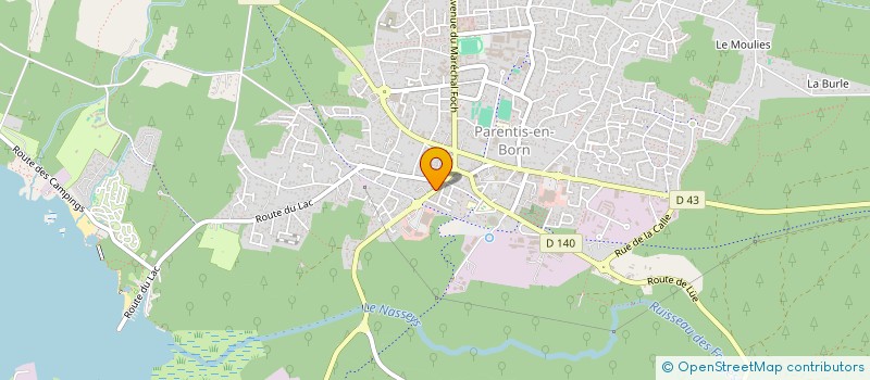 localisation de l'entreprise LAND OCEANE  PARENTIS-EN-BORN