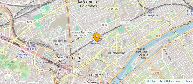 localisation de l'entreprise LAND OF SUN à COURBEVOIE