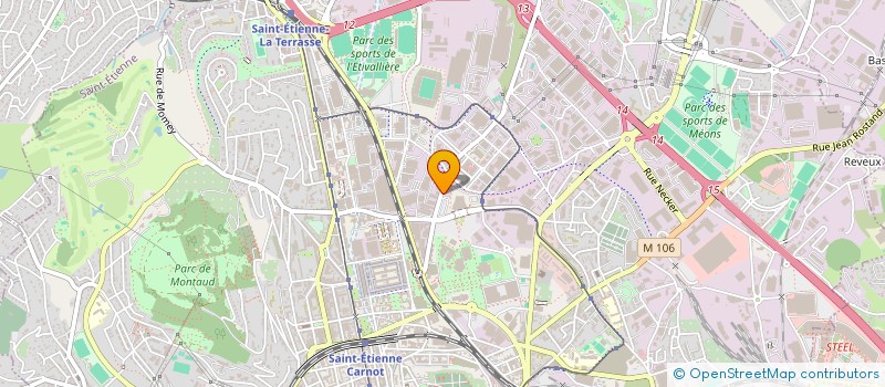 localisation de l'entreprise LAND WICH à SAINT-ETIENNE