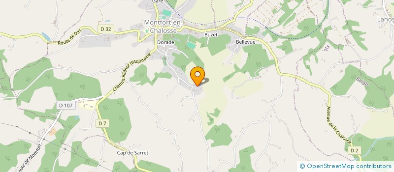 localisation de l'entreprise LANDACO à GAMARDE-LES-BAINS