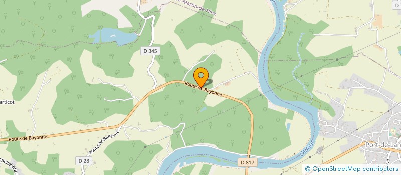 localisation de l'entreprise LANDADOUR ECHAFAUDAGES  SAINTE-MARIE-DE-GOSSE