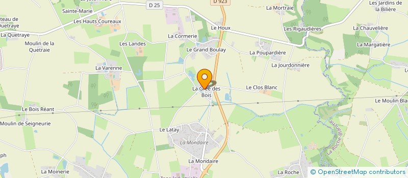 localisation de l'entreprise LANDAIS  BAIS