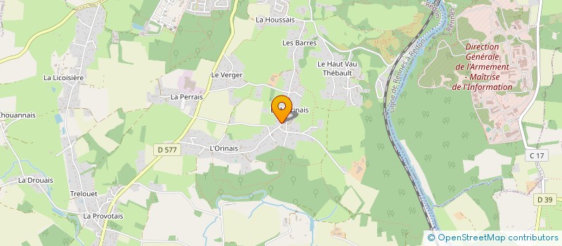 localisation de l'entreprise LANDAIS  GUICHEN