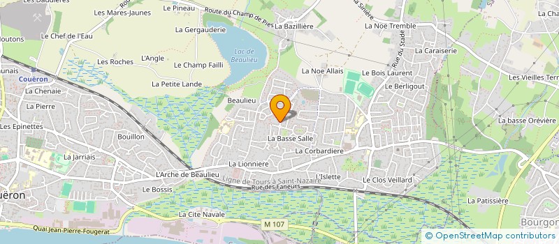 localisation de l'entreprise LANDAIS COUVERTURE à COUERON