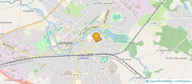 localisation de l'entreprise LANDAIS LAND à LAMBALLE-ARMOR
