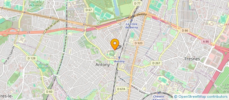 localisation de l'entreprise LANDAIS - PIN à ANTONY