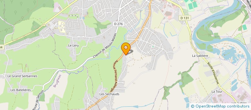 localisation de l'entreprise LANDAISE  BELLERIVE-SUR-ALLIER