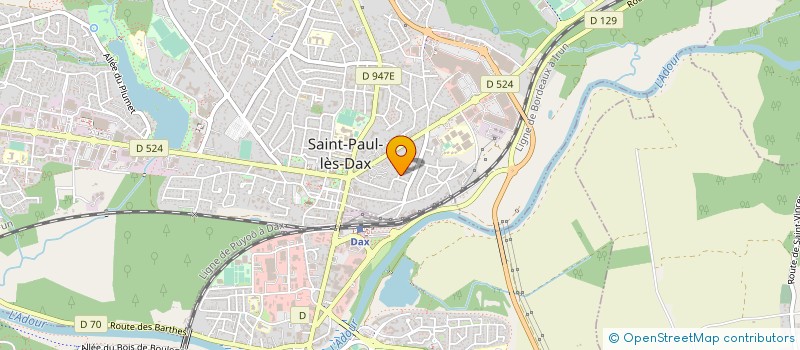 localisation de l'entreprise LANDAISE ELECTRO CHAUFFAGE à SAINT-PAUL-LES-DAX
