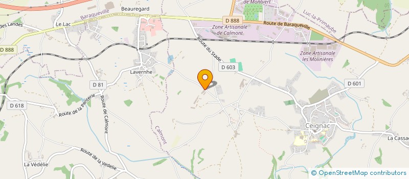 localisation de l'entreprise LANDASQ  CALMONT